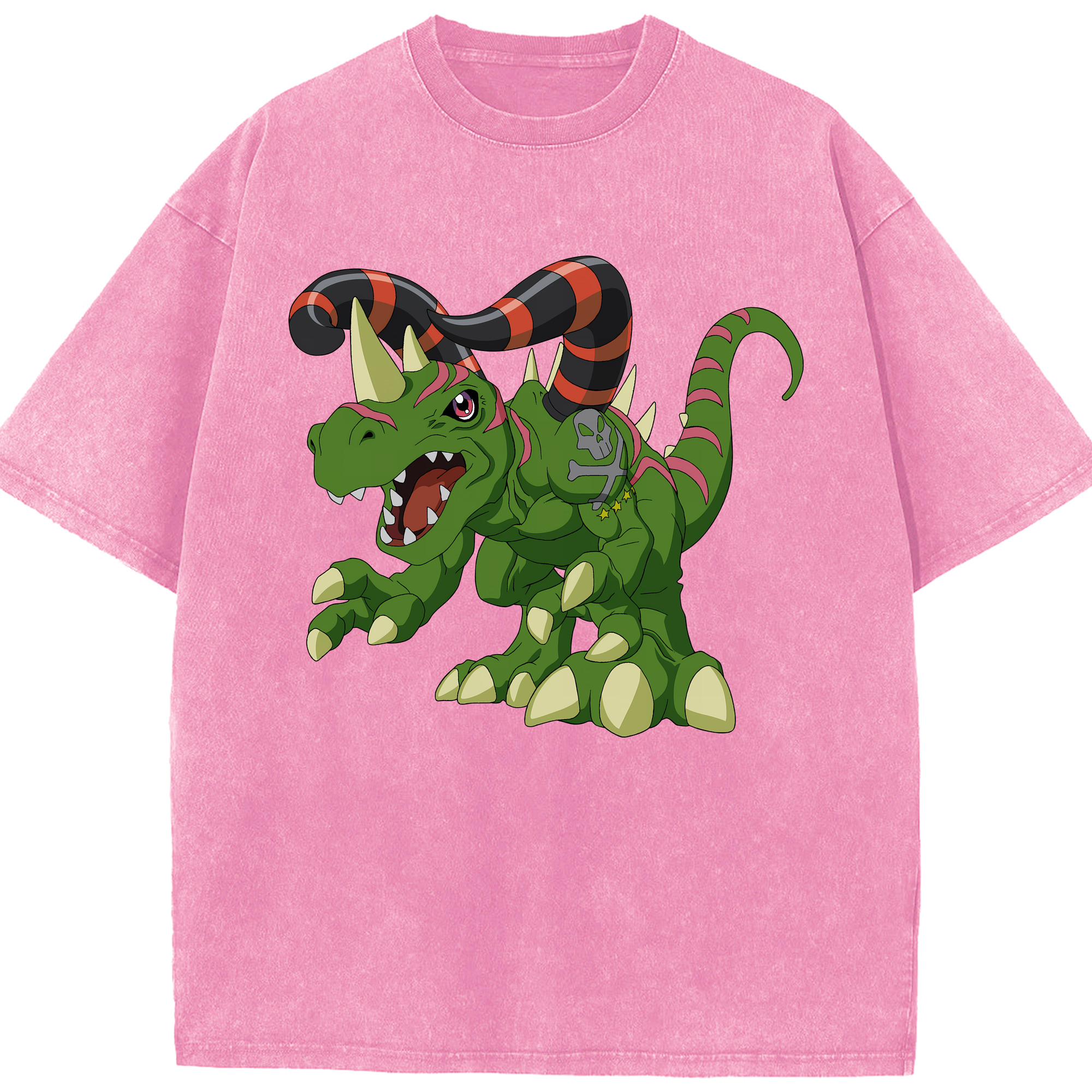 （画像用） Digimon デジタルモンスター/デジモン 綿100% ヴィンテージ風 半袖Tシャツ（フロントプリント）